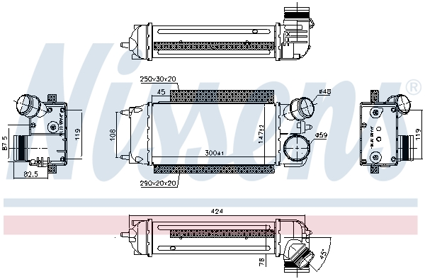 Nissens Interkoeler 96228