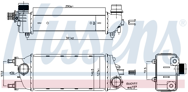 Nissens Interkoeler 96267