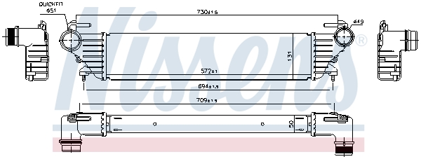 Nissens Interkoeler 96272