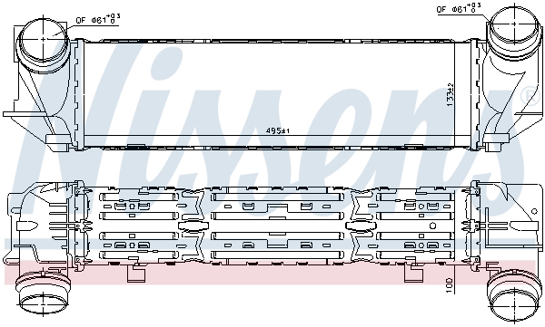 Nissens Interkoeler 96322