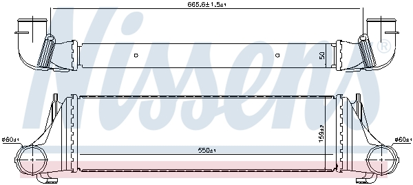 Nissens Interkoeler 96388