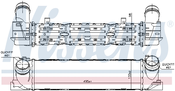 Nissens Interkoeler 96450