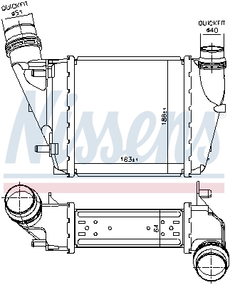 Nissens Interkoeler 96452