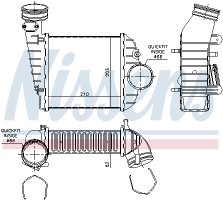 Nissens Interkoeler 96469