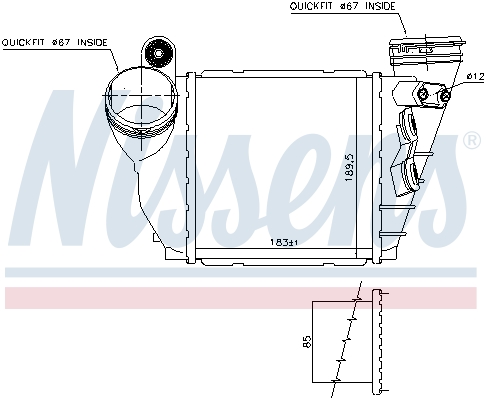 Nissens Interkoeler 96487