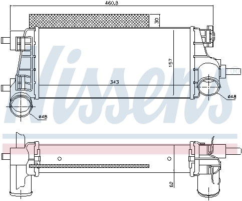 Nissens Interkoeler 96490