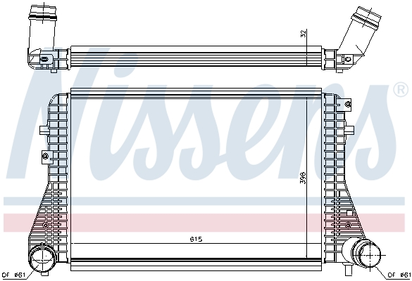 Nissens Interkoeler 96493