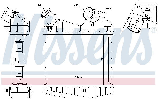 Nissens Interkoeler 96499