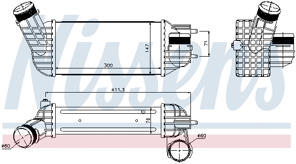 Nissens Interkoeler 96512