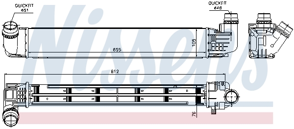 Nissens Interkoeler 96533