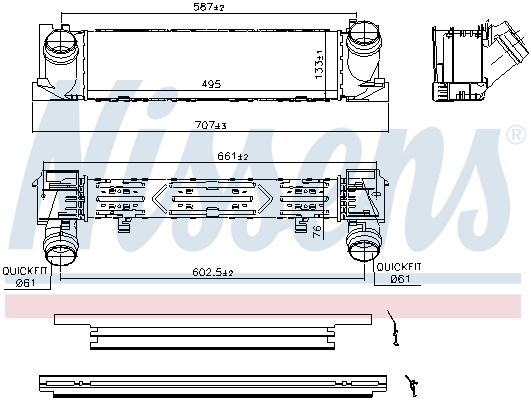 Nissens Interkoeler 96552