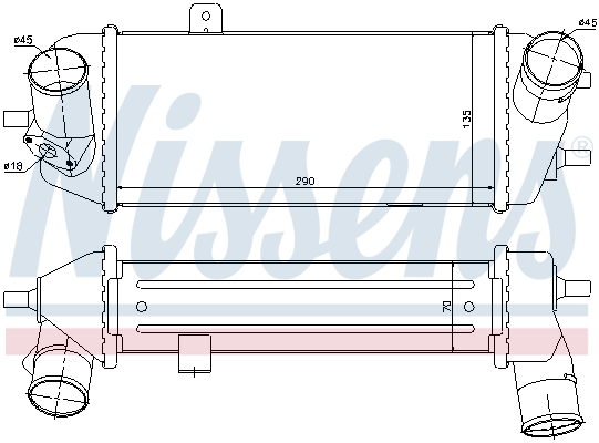 Nissens Interkoeler 96558