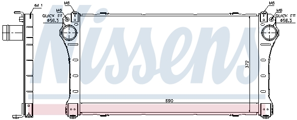 Nissens Interkoeler 96564