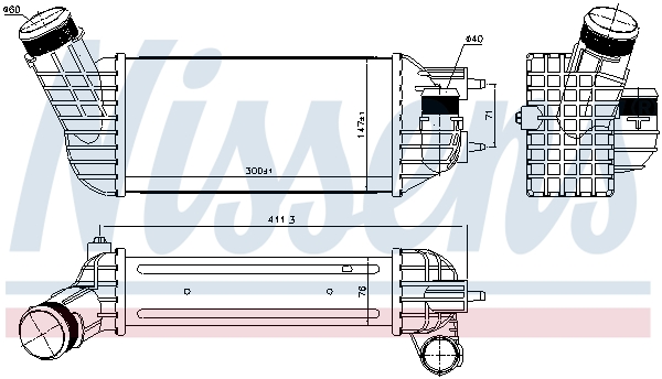 Nissens Interkoeler 96573