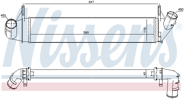 Nissens Interkoeler 96585