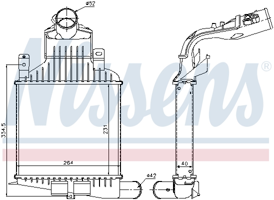 Nissens Interkoeler 96591