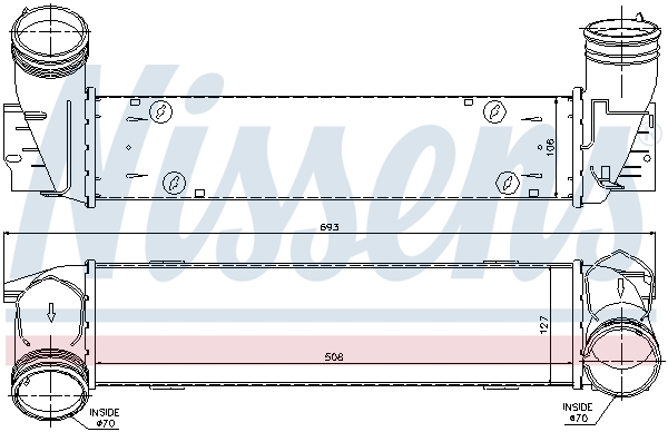 Nissens Interkoeler 96595