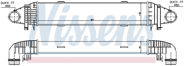 Nissens Interkoeler 96598