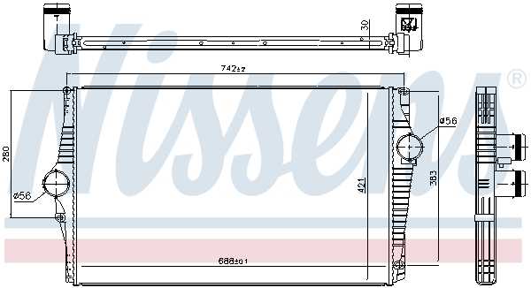 Nissens Interkoeler 96601