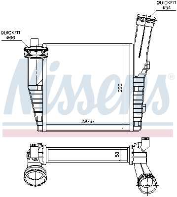 Nissens Interkoeler 96611