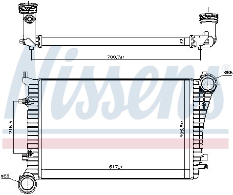 Nissens Interkoeler 96619