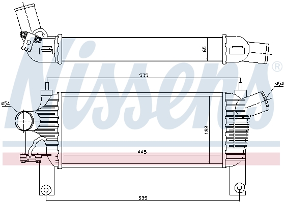 Nissens Interkoeler 96622