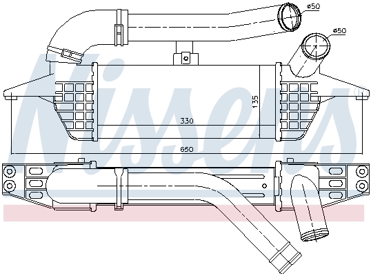 Nissens Interkoeler 96662