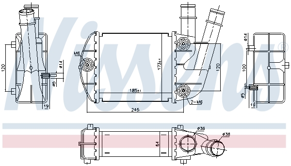 Nissens Interkoeler 96673