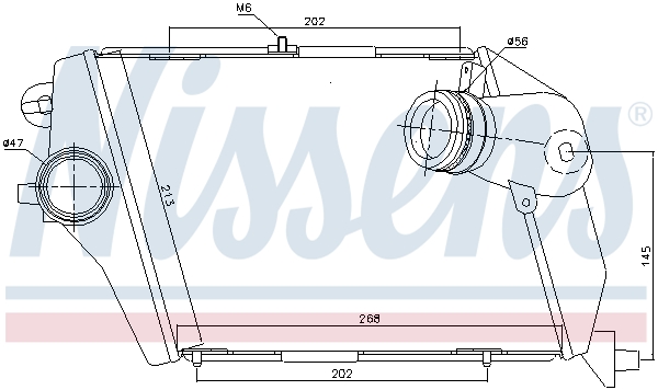 Interkoeler Nissens 96674