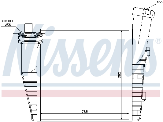 Nissens Interkoeler 96687