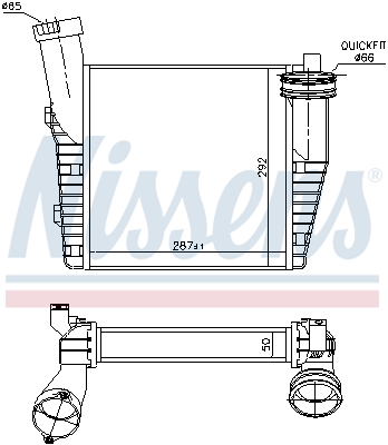 Nissens Interkoeler 96688