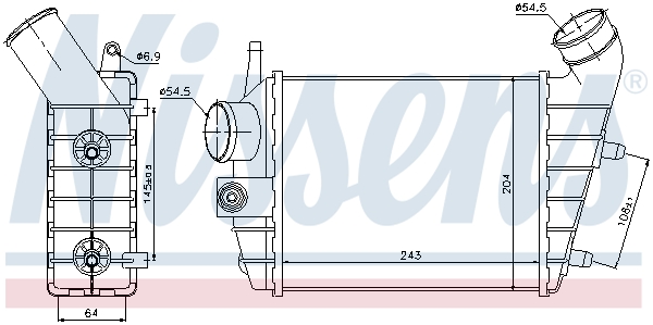 Nissens Interkoeler 96699