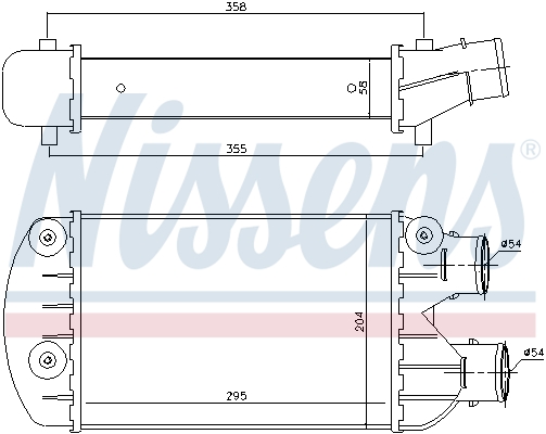 Nissens Interkoeler 96701