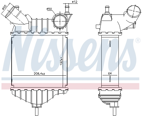 Nissens Interkoeler 96704