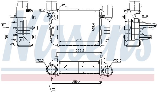 Nissens Interkoeler 96709