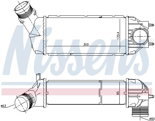 Nissens Interkoeler 96720