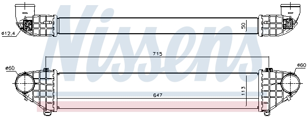 Nissens Interkoeler 96722