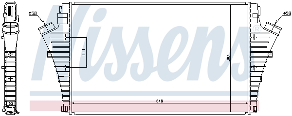Interkoeler Nissens 96748