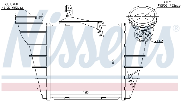 Nissens Interkoeler 96773