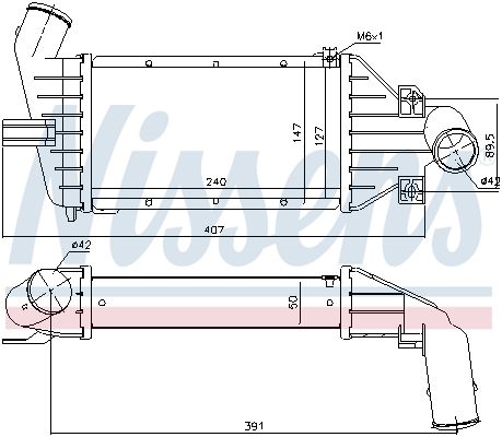 Interkoeler Nissens 96863