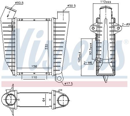 Nissens Interkoeler 96864