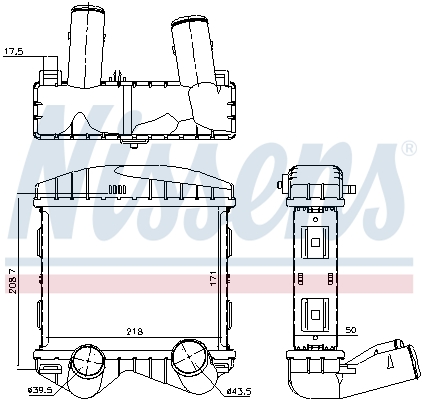 Nissens Interkoeler 96893