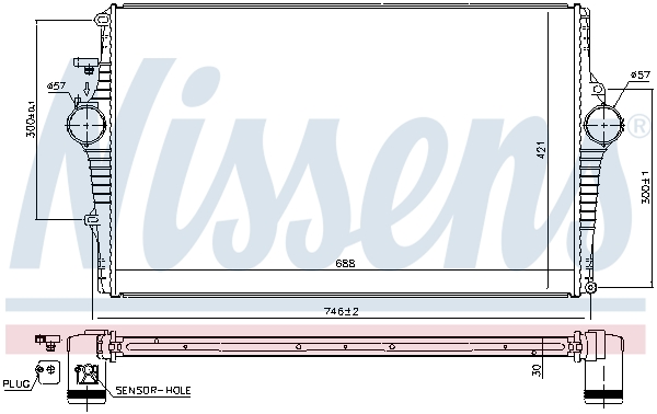 Nissens Interkoeler 969001