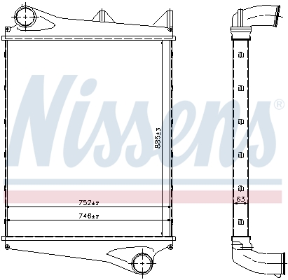 Interkoeler Nissens 96966