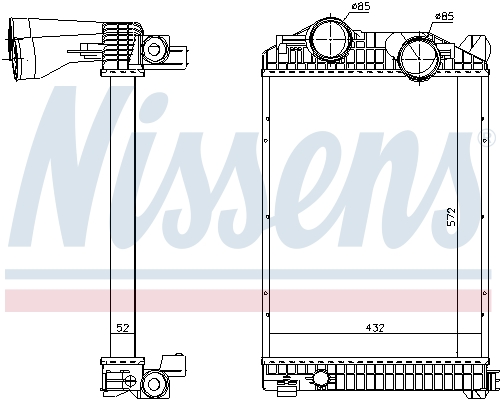 Interkoeler Nissens 96969