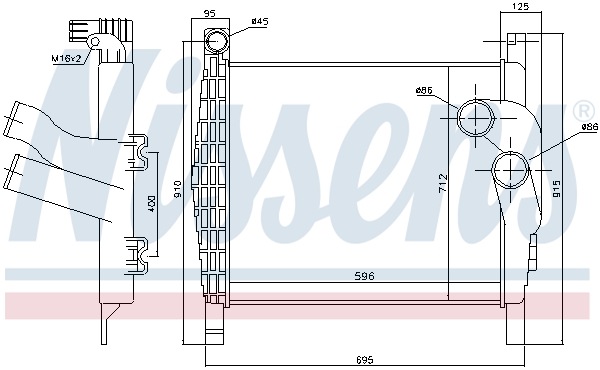 Interkoeler Nissens 96970