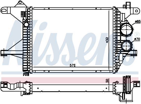 Interkoeler Nissens 96976