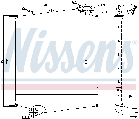 Interkoeler Nissens 96990