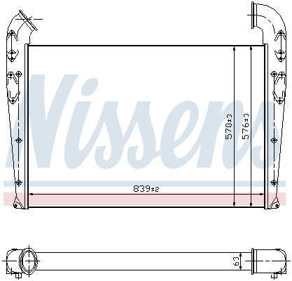 Interkoeler Nissens 96992