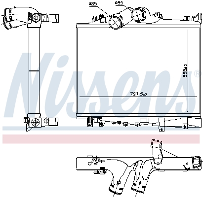 Interkoeler Nissens 97038